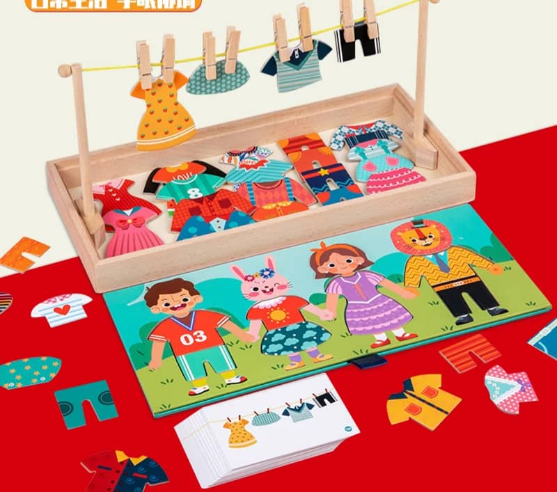 Dress-Up & Match Educational Peg Toy